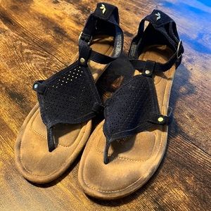 Dark Blue Koolaburra by Uggs Wedge Sandals